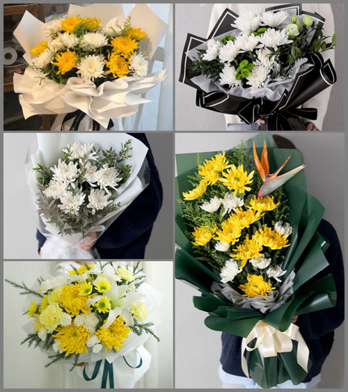 辽宁丹东振安区楼房镇白事花束代送
